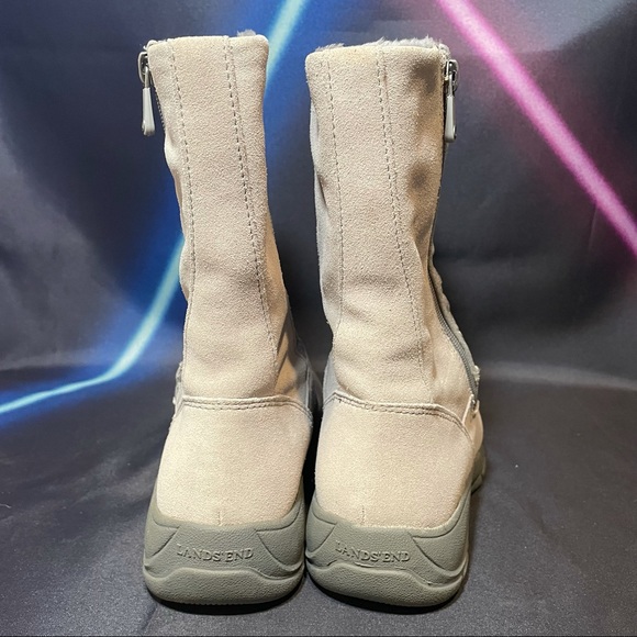 Lands End Quilted Side Zip Boot Women’s Size 7.5 - Picture 3 of 6